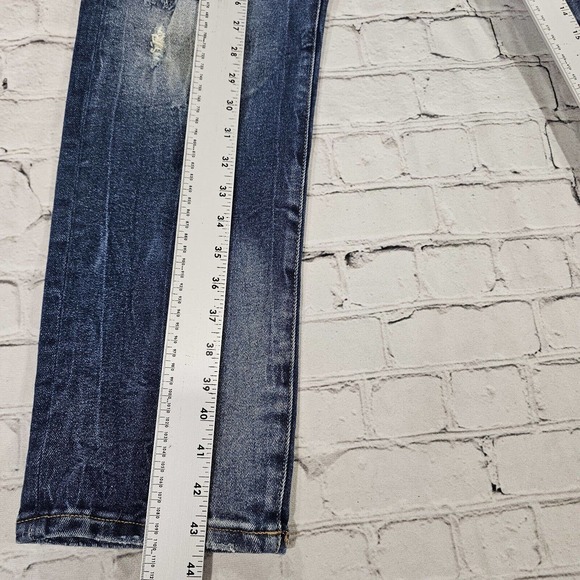 Cult Of Individuality Punk Super Skinny Distressed Blue Pacific Jeans MENS 44 - Picture 9 of 14